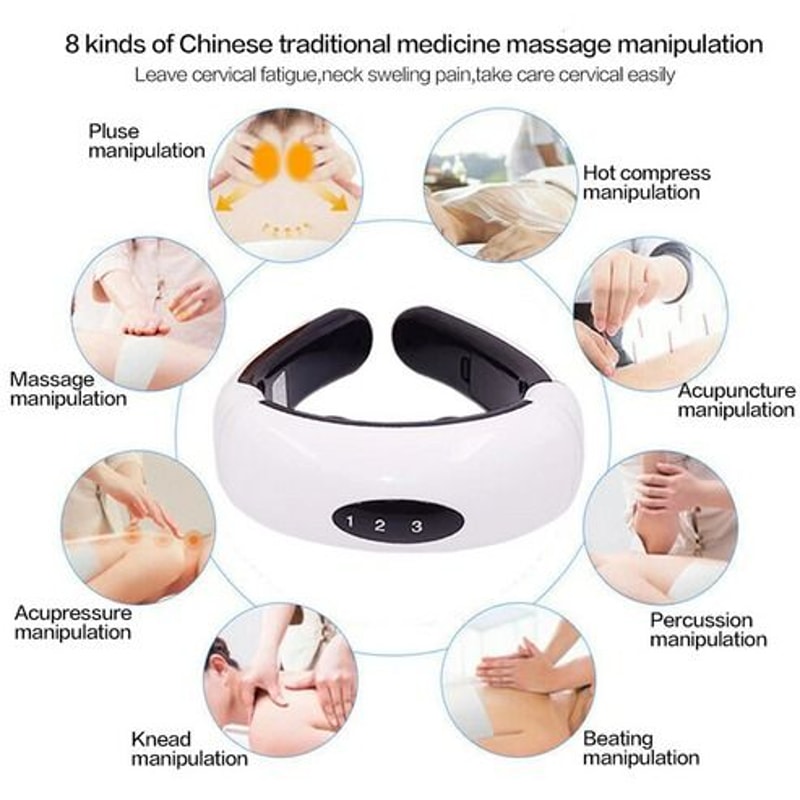 Magnetic Electric Pulse Neck Massager Muscle Relaxation Therapy For Neck Pain Relief And Tension Re 11
