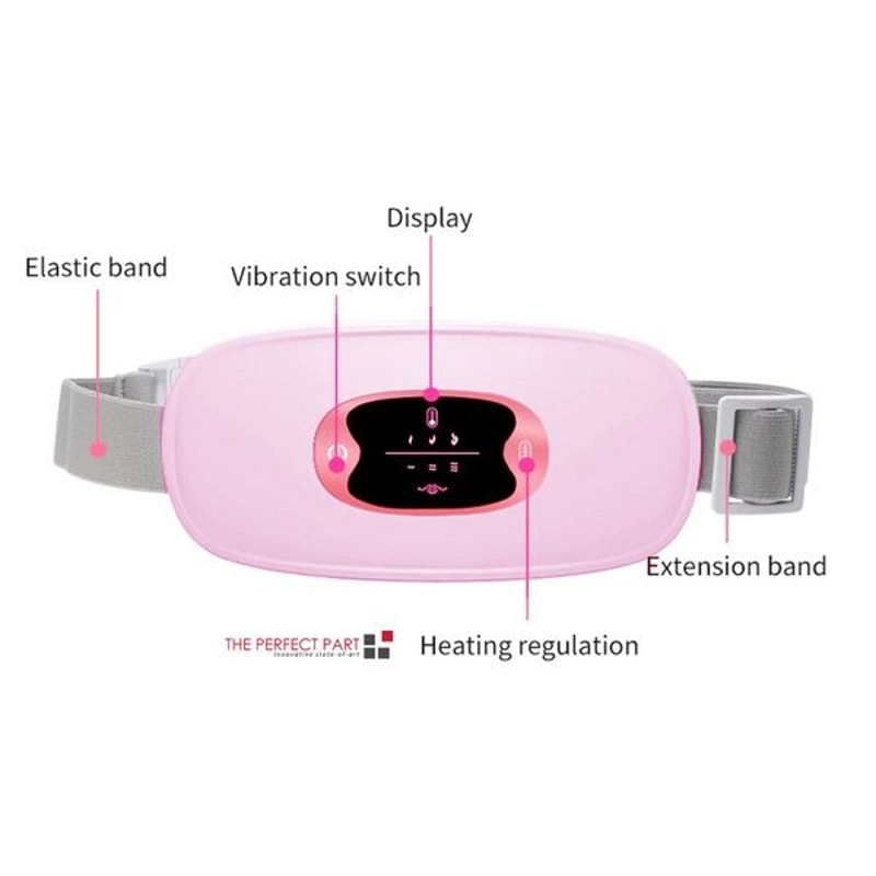 Vibration Pad Belt For Period Pain Relief Electric Heating Menstrual Cramps Relief Belt 1