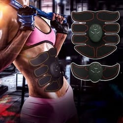 ultimate abs stimulator, ems muscle trainer, fitness gym belt, toning binder for abdomen, arms