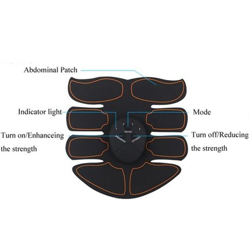 Ultimate ABS Stimulator EMS Muscle Trainer Fitness Gym Belt Toning Binder For Abdomen Arms 14