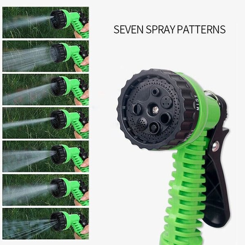 Flexible Garden Water Hose W Spray Nozzle Expanding Expandable Hose For Easy Outdoor Watering 6