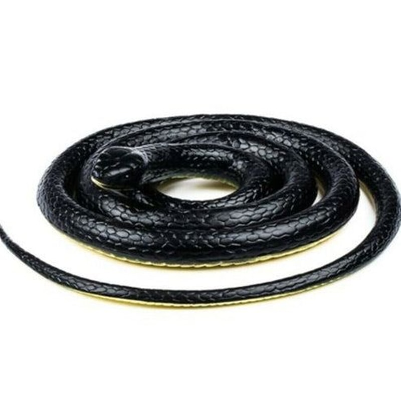 Lifelike Real Scary Fake Snake Rubber Toy For Prank Halloween Party Joke Garden Prop 7