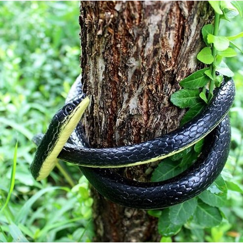 Lifelike Real Scary Fake Snake Rubber Toy For Prank Halloween Party Joke Garden Prop 5