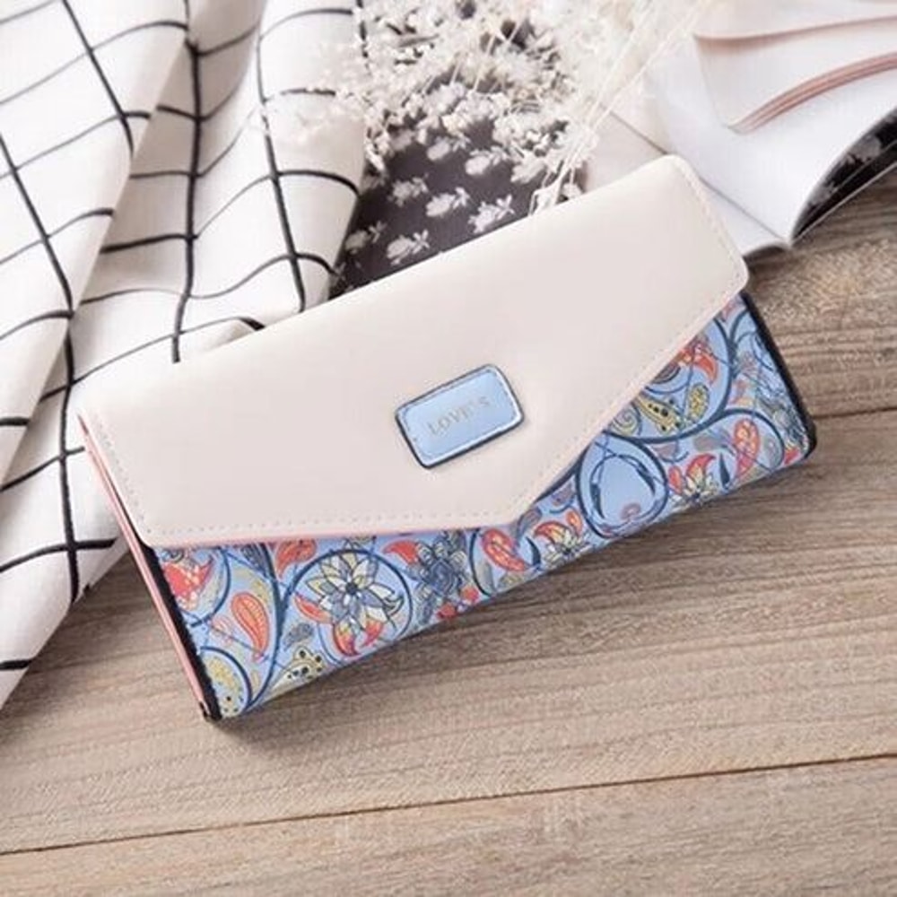 Fashion Women Leather Clutch Wallet RFID Blocking Long Card Holder Purse Bag Handbag For Modern Wom 1