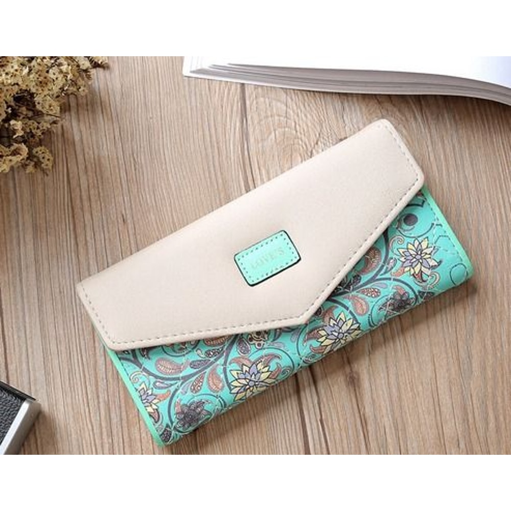 Fashion Women Leather Clutch Wallet RFID Blocking Long Card Holder Purse Bag Handbag For Modern Wom 3