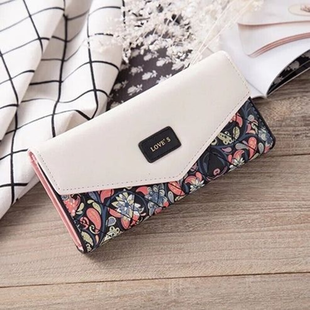 Fashion Women Leather Clutch Wallet RFID Blocking Long Card Holder Purse Bag Handbag For Modern Wom 4