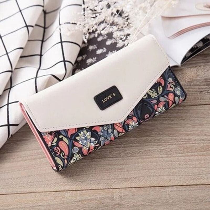 Fashion Women Leather Clutch Wallet RFID Blocking Long Card Holder Purse Bag Handbag For Modern Wom 4