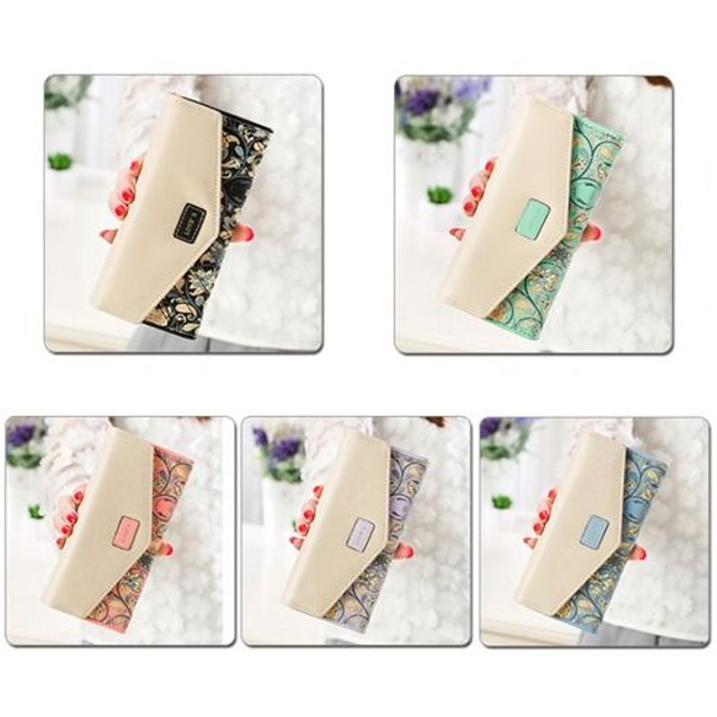 Fashion Women Leather Clutch Wallet RFID Blocking Long Card Holder Purse Bag Handbag For Modern Wom 6