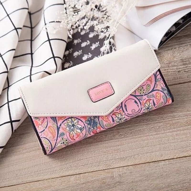 Fashion Women Leather Clutch Wallet RFID Blocking Long Card Holder Purse Bag Handbag For Modern Wom 0