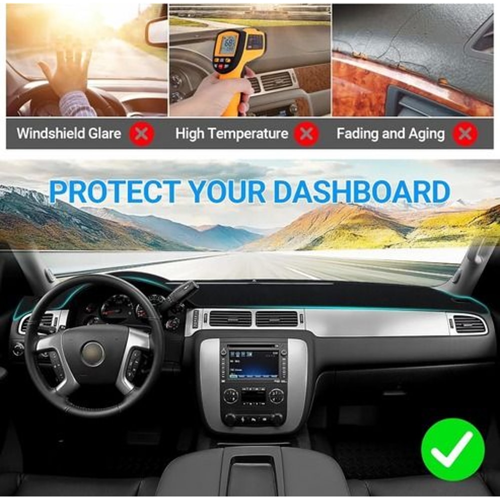 Chevy Silverado TahoeSuburban Dashboard Pad Mat UV Blocker Flame Retardant Custom Fit 5