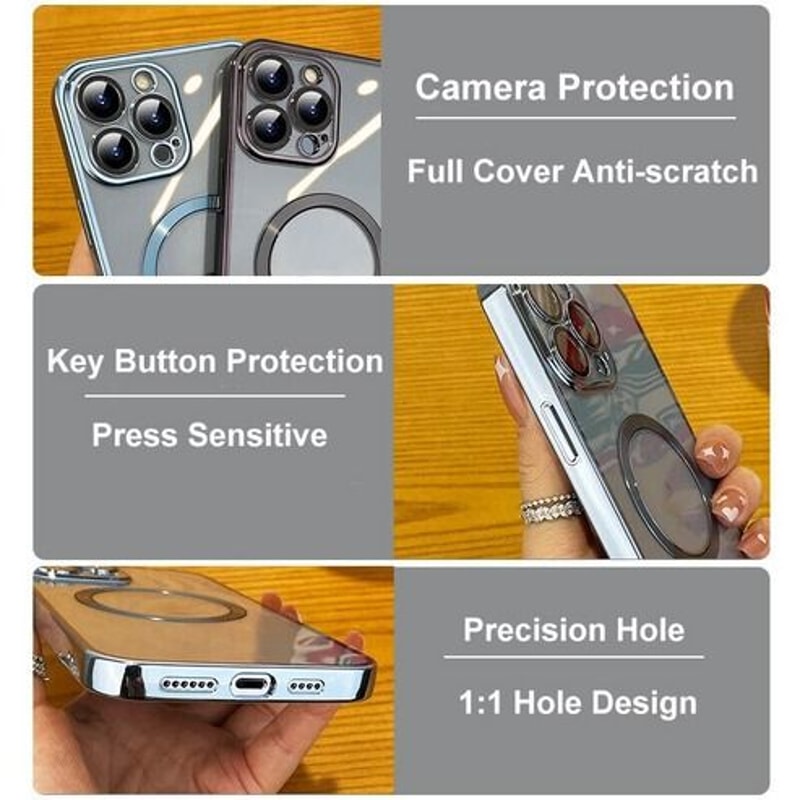 MagSafe Case For IPhone Magnetic Camera Lens Cover 360 Shockproof Bumper Wireless Charging Co 16