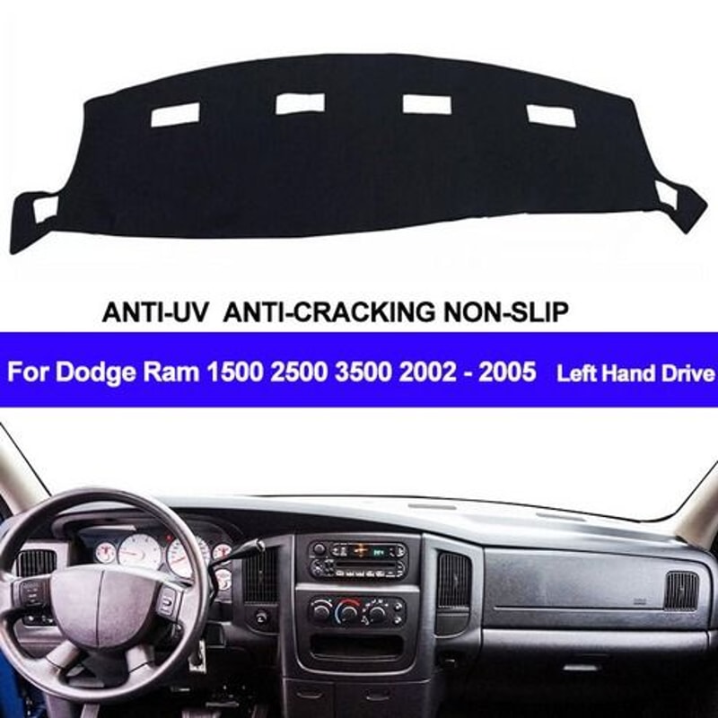 For Dodge Ram Dash Cover Mat Dashboard Carpet UV Ray Protection HighQuality Polyester 1