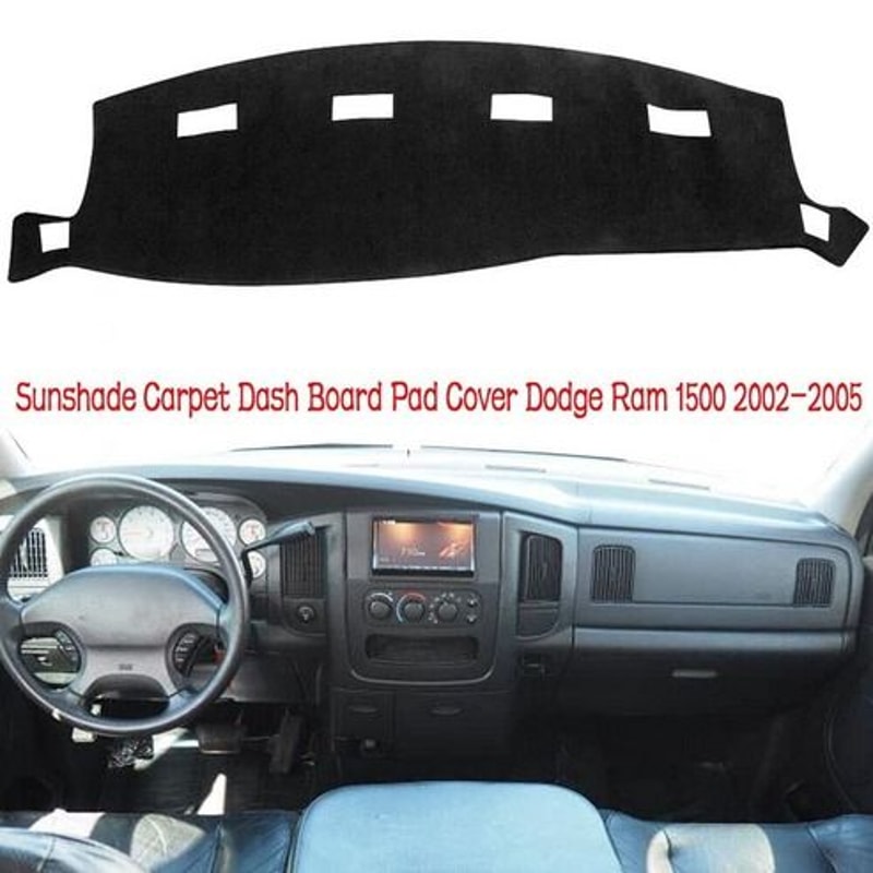 For Dodge Ram Dash Cover Mat Dashboard Carpet UV Ray Protection HighQuality Polyester 5