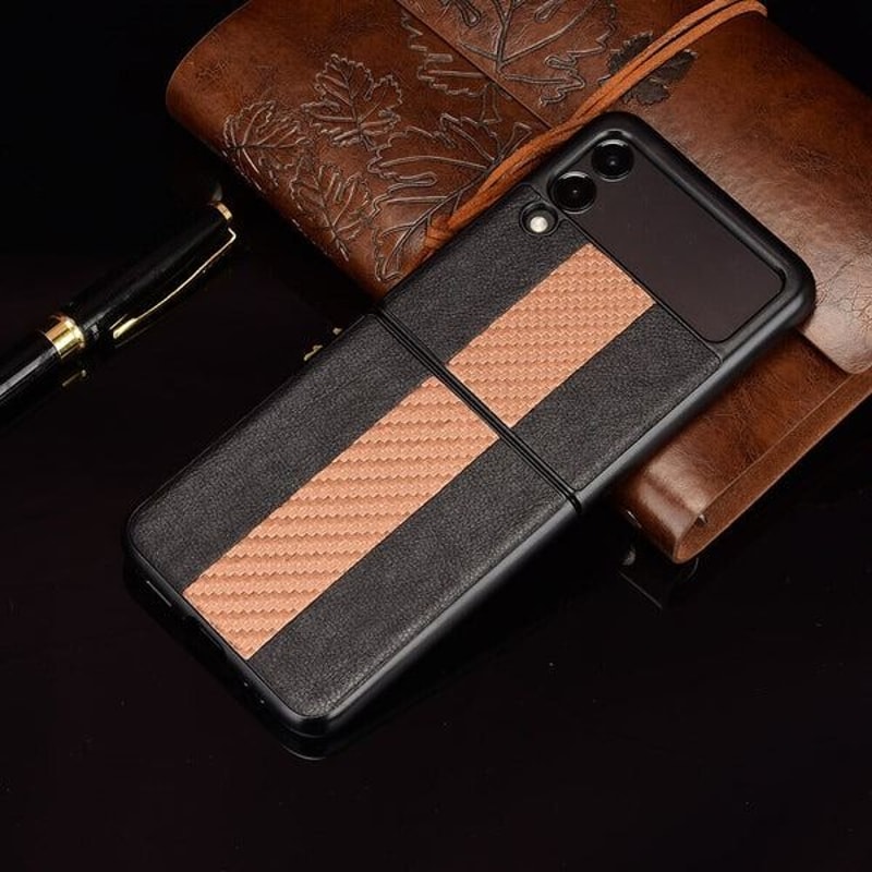 Samsung Galaxy Z Flip 3 5G Slim Folding Leather Shockproof Phone Case Cover Secure Fit Shockproof P 1