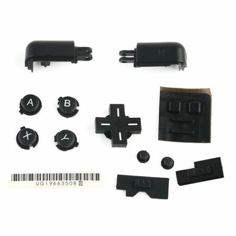 OEM Nintendo DS Lite NDSL Full Replacement Housing Shell Black Screen Lens Durable ABS Easy Install 2