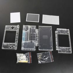 clear shell screen lens, full replacement housing for oem nintendo ds lite ndsl, high-quality oem spec, easy-to-install