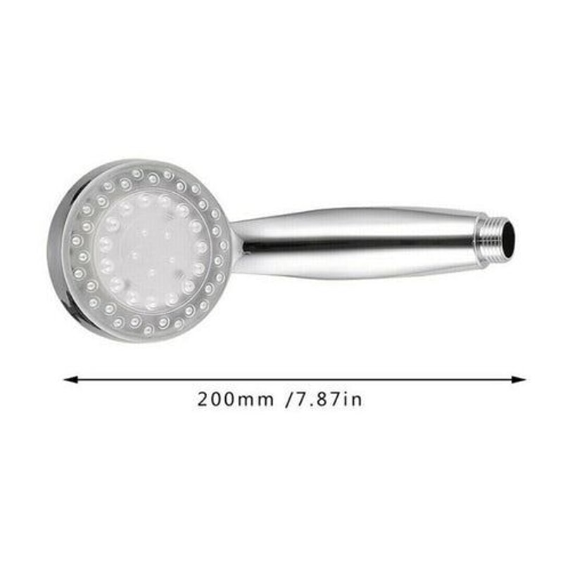 Color Changing LED Light Shower Head Handheld Water Bath Glow Bathroom Accessory 5