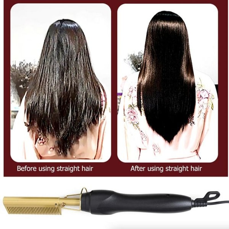 Electric Beard Straightening Comb Hair Straightener Comb Pro Hot Comb Press For Quick Styling 13