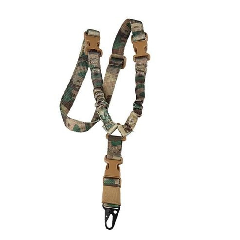 Tactical Single Point Rifle Sling Heavy Duty Adjustable Strap Quick Detach QD Buckle HighImpact Nyl 0