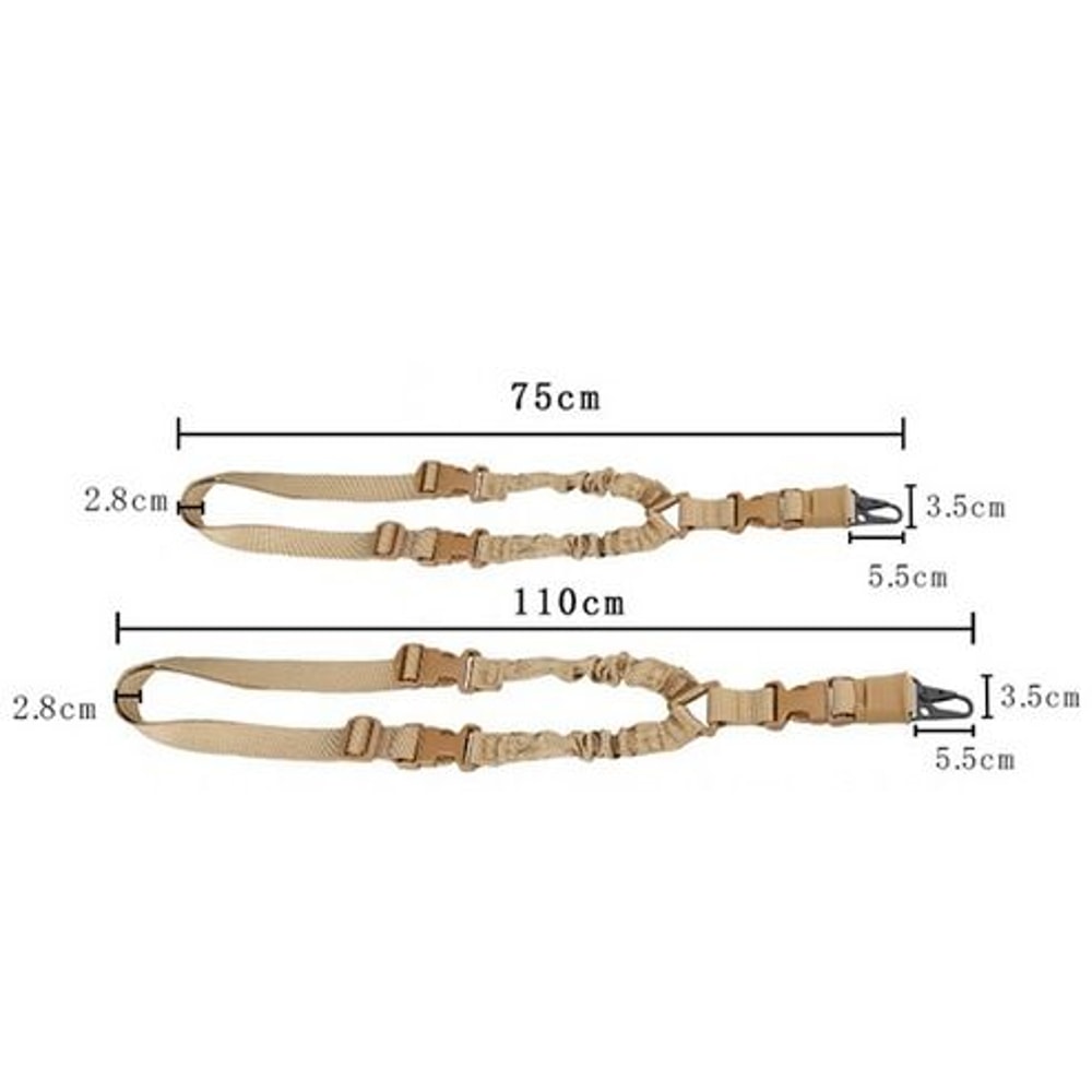 Tactical Single Point Rifle Sling Heavy Duty Adjustable Strap Quick Detach QD Buckle HighImpact Nyl 4