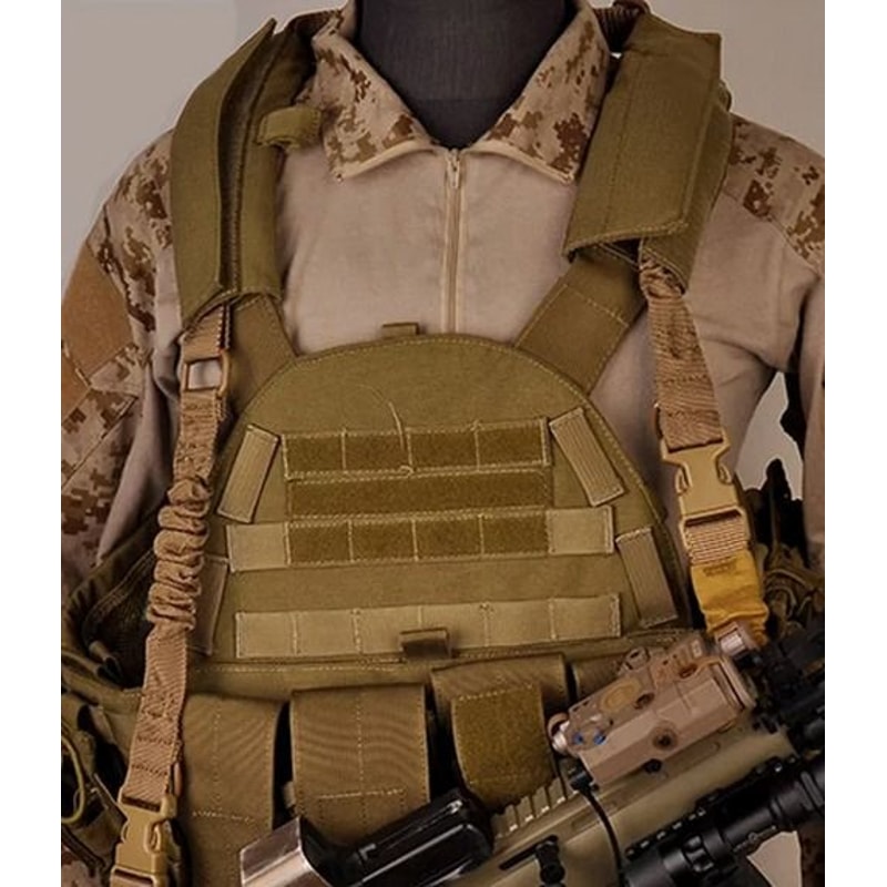 Tactical Single Point Rifle Sling Heavy Duty Adjustable Strap Quick Detach QD Buckle HighImpact Nyl 7