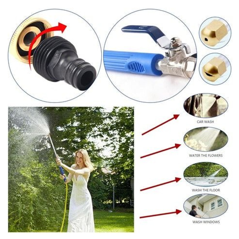 High Pressure Power Washer Wand Attachment Water Spray Gun Nozzle For Garden Hose Car Truck Boat An 1