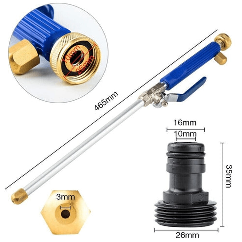 High Pressure Power Washer Wand Attachment Water Spray Gun Nozzle For Garden Hose Car Truck Boat An 10