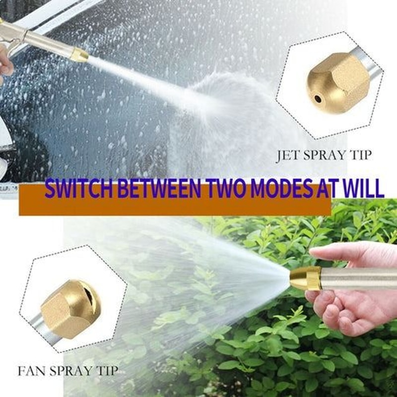 High Pressure Power Washer Wand Attachment Water Spray Gun Nozzle For Garden Hose Car Truck Boat An 5