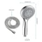 Handheld High Pressure Shower Head Hose SelfCleaning Chrome Finish Upgrade Your Shower Experience 13