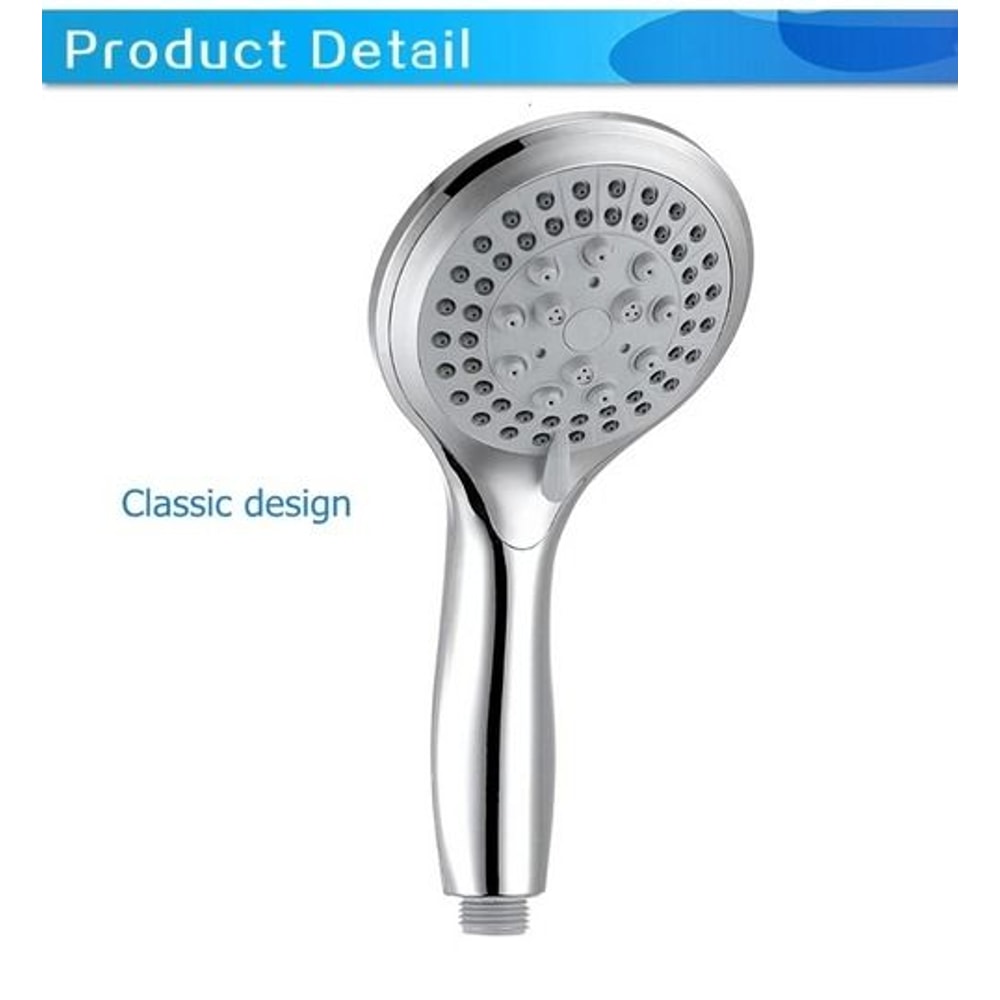 Handheld High Pressure Shower Head Hose SelfCleaning Chrome Finish Upgrade Your Shower Experience 8