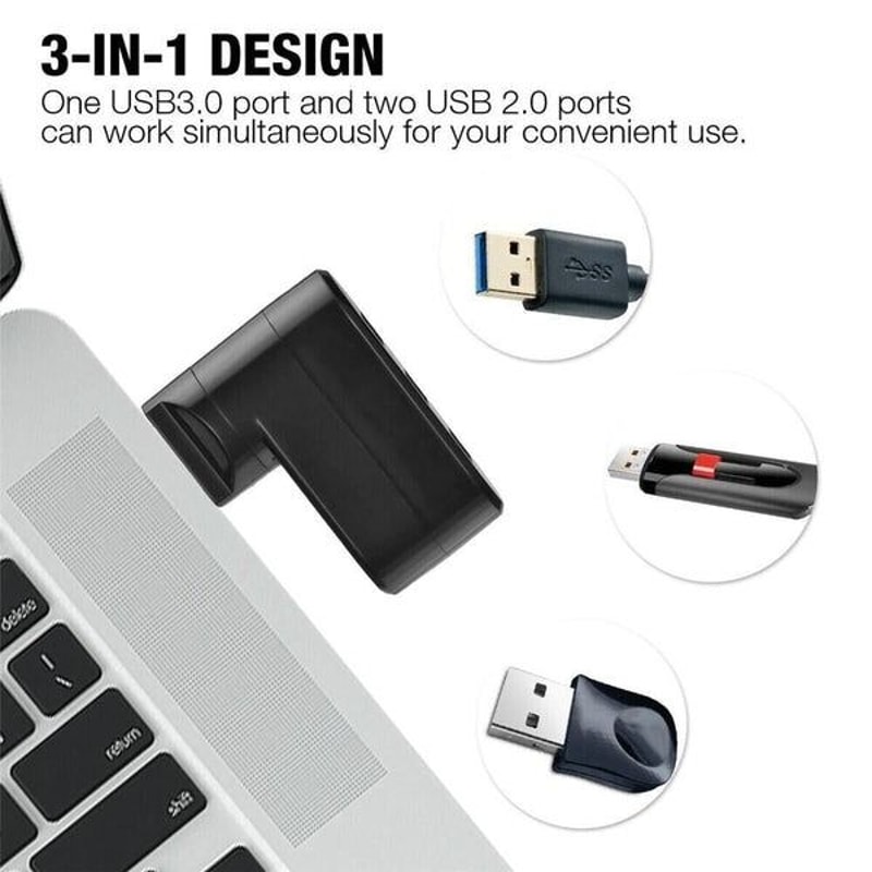 3 Port USB Hub High Speed Multi HUB Splitter Expansion For Desktop PC And Laptop Adapter 1
