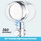 Turbo Fan High Pressure Shower Head Adjustable Rotation Water Saving Shower Premium Shower Experien