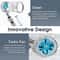 Turbo Fan High Pressure Shower Head Adjustable Rotation Water Saving Shower Premium Shower Experien