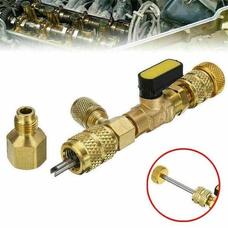 Dual Size HVAC Tool AC Schrader Valve Core Remover Port Installer For Effortless Valve Replacement 10