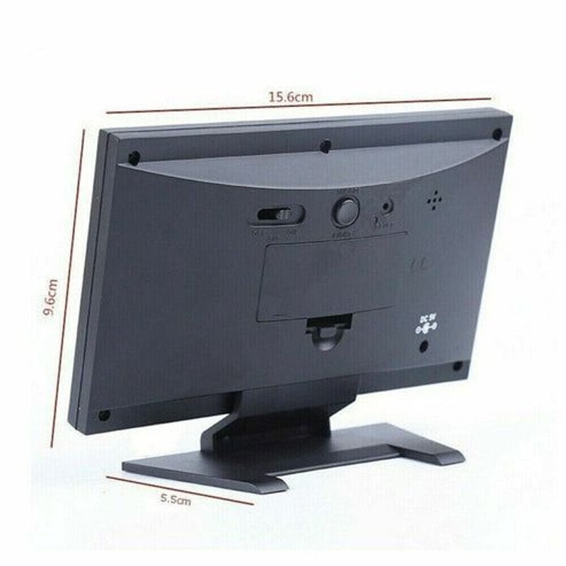 LED Digital Alarm Clock With Snooze Calendar Thermometer Hygrometer Weather Display Large Backlit 11