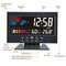 LED Digital Alarm Clock With Snooze Calendar Thermometer Hygrometer Weather Display Large Backlit 4