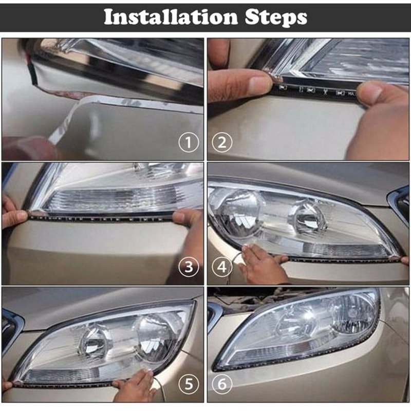Waterproof Motor LED Strip Underbody Light DC For Car Motorcycle Accessories 7