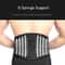 Adjustable Lower Back Support Brace Lumbar Waist Belt Double Pull Breathable Belt Relieve Pain And 12