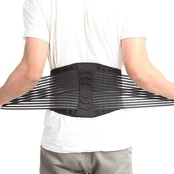 adjustable lower back support brace, lumbar waist belt, double pull breathable belt, relieve pain and soreness