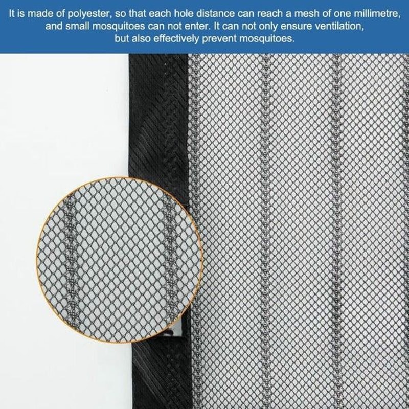 HandsFree Magnetic Screen Door Durable Mesh Curtain Heavy Duty Mosquito Net For Bug Protection 1
