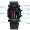 Waterproof Quartz Luxury Mens LED Sports Digital Date Wristwatch Colorful Bracelet For Men Trendy W 11