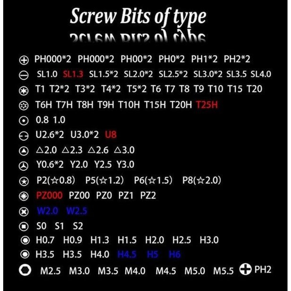 Magnetic Screwdriver Bit Set For IPhone Macbook Watch Repair Tool Kit Set 5