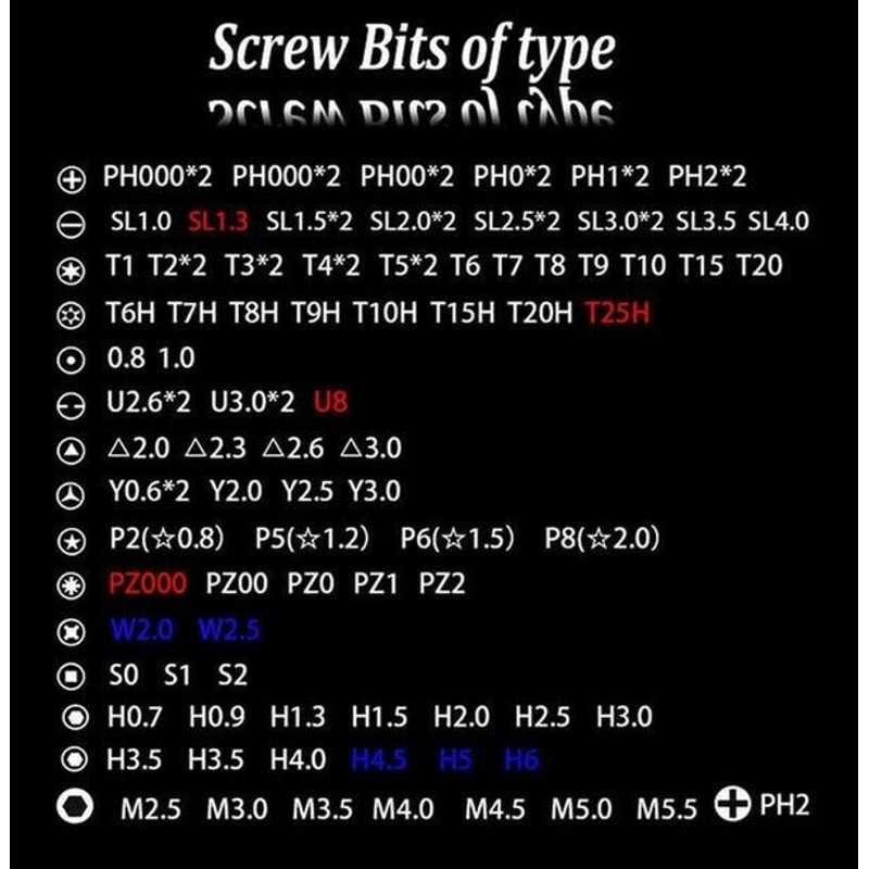 Magnetic Screwdriver Bit Set For IPhone Macbook Watch Repair Tool Kit Set 5