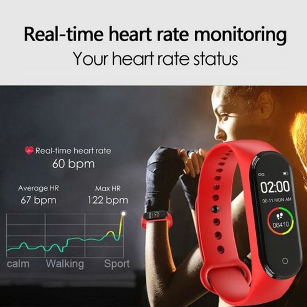 Smart Watch Band Fitness Tracker Heart Rate Blood Pressure Wristband AllDay Activity Tracker For Me 8
