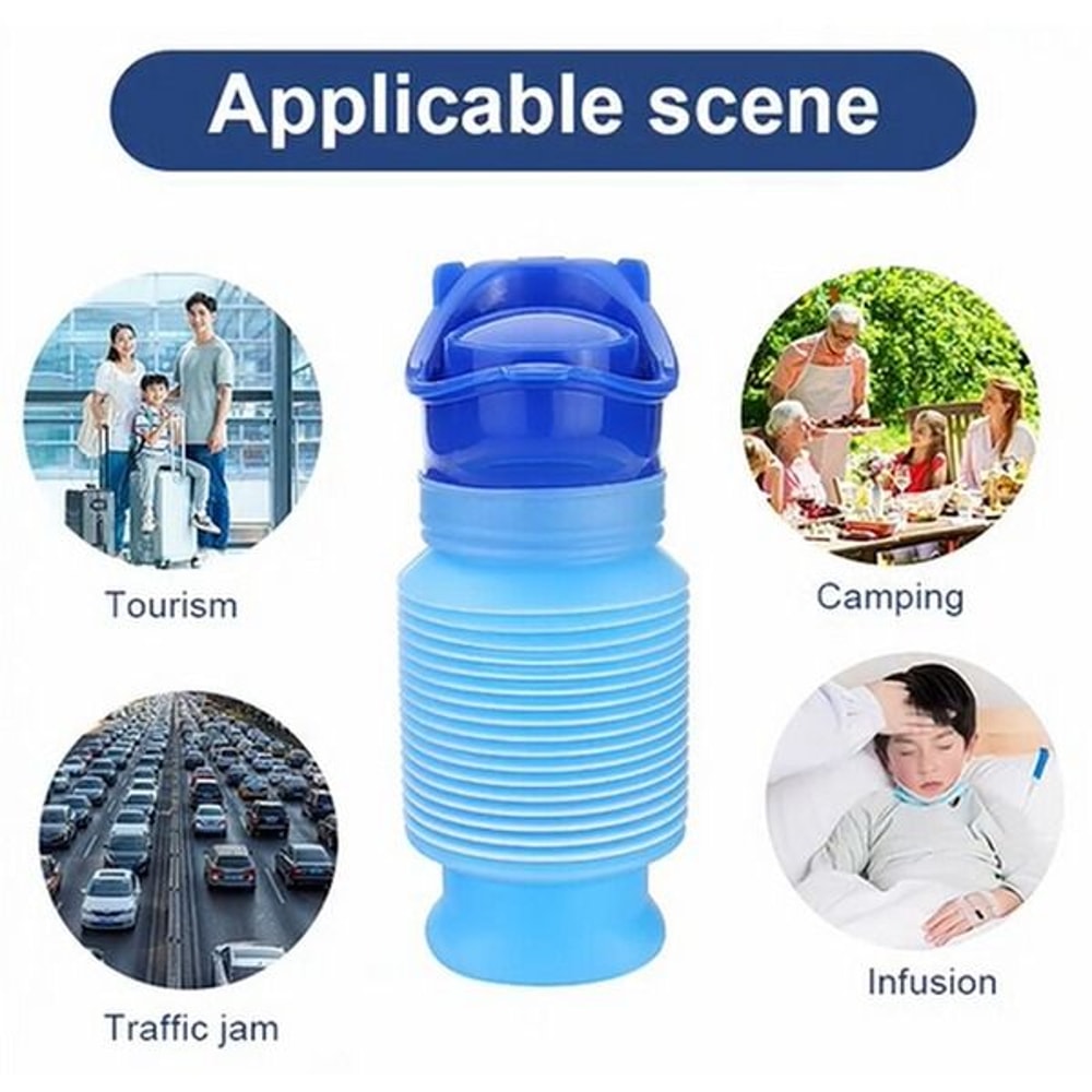 Portable Urinal For Male Female Travel Camping Car Toilet Pee Bottle Emergency Kit For Convenience 8