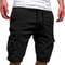 Men Chino Cargo Shorts Drawstring Waist 6 Pockets Elastic Waistband Comfortable Summer Trousers For 0