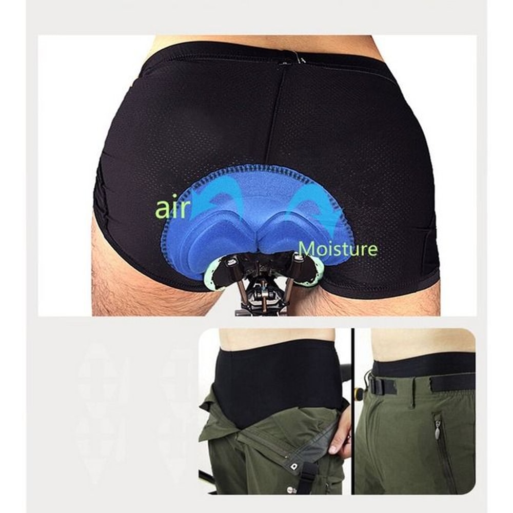 Cycling Shorts For Men Women Bicycle Bike Underwear Pants With Sponge Gel 3D Padded 9