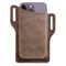 Leather Phone Holster Case Men Cell Phone Belt Pack Waist Pouch With Belt Loop Slim Wallet Cover 0