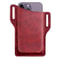 Leather Phone Holster Case Men Cell Phone Belt Pack Waist Pouch With Belt Loop Slim Wallet Cover 3