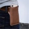Leather Phone Holster Case Men Cell Phone Belt Pack Waist Pouch With Belt Loop Slim Wallet Cover 12
